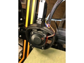 oem fans de canalisation améliorée 3d l'imprimante pièces circuit refroidissement ventilateur cr10 3d print model - Mito3D