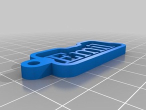emil schild Schlüsselanhänger angepasst 3d print model - Mito3D