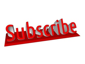 awesome extruded subscribe text diy 3d button cool new make youtube logo 3d print model - Mito3D