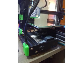 supporto prolunga usb femmina por creality ender 3 d a impressora os acessórios ender3 diodo emissor de luz simples 3d print model - Mito3D