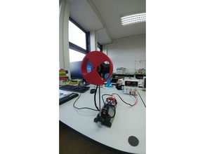 inverted inertia wheel pendulum control algorithm testing setup engineering hands learning laboratory mechatronics student project 3d print model - Mito3D