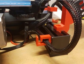 ender 3-Bett-Heizung-Kabel-clip 3d Drucker Teile Kabel-management 3d print model - Mito3D