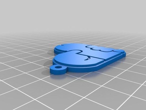 clave de la cadena sexo 3d impresión corazón llavero porno 3d print model - Mito3D