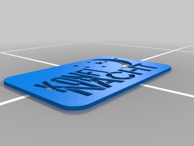 konfi-nacht-schablone i segni loghi 3D print model - Mito3D