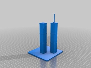 twin towers 3d printing 3d print model - Mito3D