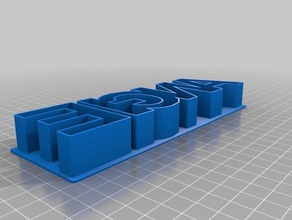 angiie linea sin cookie-cutter Küche Essen angepasst 3d print model - Mito3D