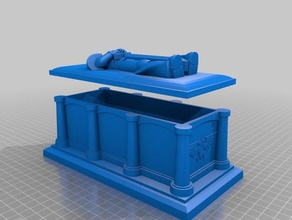 interstellar soldier casket usable lid toy game accessories box fantasy knight storage warhammer 3d print model - Mito3D
