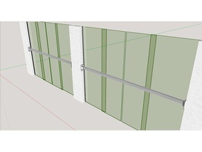 suporte para metalon trava janela-Fenster Spind Stahl-Profilen 3d Drucker Teile Unterstützung 3d print model - Mito3D