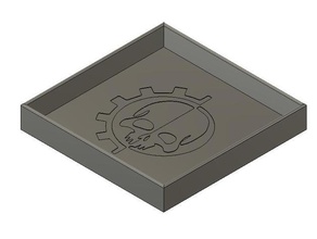 dice tray adeptus mechanicus toy game accessories 40k warhammer ad mech tabletop gaming warhammer40k 40000 fantasy wh40k 3d print model - Mito3D