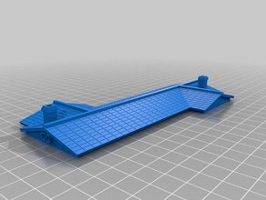 ho evin çatı hobi binalar model oo ölçek tren seti 3d print model - Mito3D