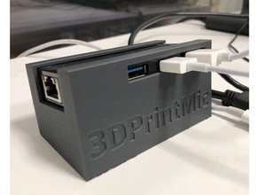 icy box usb 30 ethernet adapter holder computer 3d print model - Mito3D