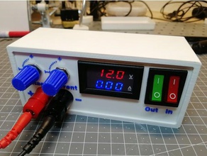 lab power supply electronics ammeter buck converter current meter dc-dc psu voltmeter 3d print model - Mito3D