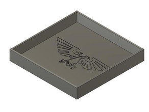 dice tray imperium toy game accessories 40k warhammer tabletop gaming warhammer40k 40000 wh40k 3d print model - Mito3D