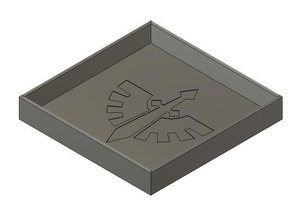 dice tray dark angels toy game accessories 40k warhammer display tabletop gaming warhammer40k wh40k 3d print model - Mito3D