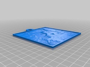 flauschige new2 2d Kunst angepasst 3d print model - Mito3D