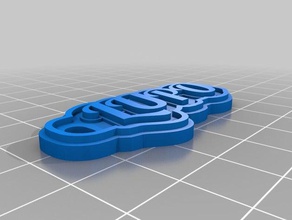 lupo keyring keychains customized 3d print model - Mito3D