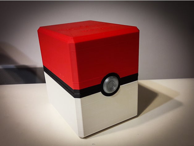 magnético pokebox de juguete juego accesorios las tarjetas freecad nsfw pokemon caja almacenamiento 3D print model - Mito3D