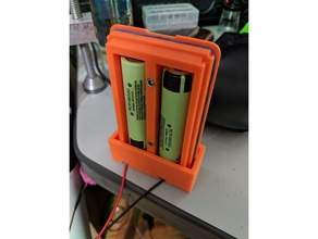 ft-60r 18650 battery pack desktop charger electronics holder case fnb-83 ft60r ham radio lithium ion yaesu 3d print model - Mito3D