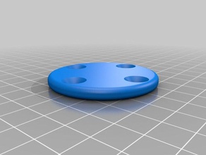solid round base plate replacement parts 3d print model - Mito3D