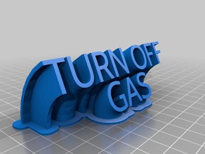 gas sign office customized 3d print model - Mito3D