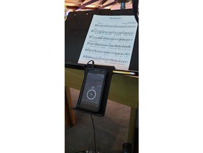 musique stand titulaire téléphone art outils instrument de 3d print model - Mito3D