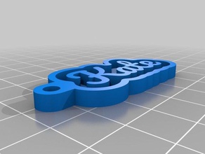 kate keychains customized 3d print model - Mito3D