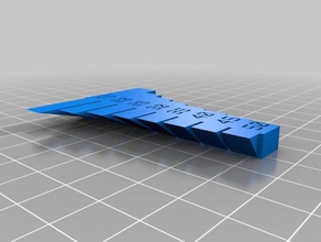 my customized overhang test print 3d printing tests 3d print model - Mito3D