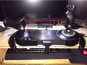 thrustmaster t uçuş sıcak uzantısı masası kelepçe video oyunlar 3d print model - Mito3D