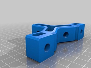 paramétrico perno de rodamiento lineal montaje 3d la impresora partes 608 cojinete soporte cnc rieles lineales eje 3d print model - Mito3D
