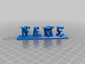 fake news 3d printing 3d print model - Mito3D