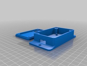 nodemcu v3 duvara monte durumda hc-sr04 elektronik 3d print model - Mito3D