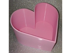 heart candy dish containers bowl box valentines day valentinesday gifts 3d print model - Mito3D