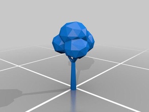 düşük poli ağaç heykeller lowpoly doğa 3d print model - Mito3D
