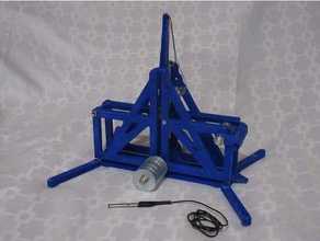 doom mancınık mekanik oyuncaklar 100 kol catipult yıkım flinger kayan kitle kuşatma silah 3d print model - Mito3D