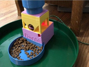 comedero automático las mascotas cat gato alimentador 3d print model - Mito3D