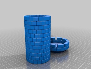 piedra de la torreta los edificios estructuras personalizado 3d print model - Mito3D