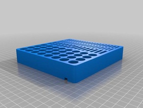 batería organizador de la estantería ikea gnedby organización soporte contenedor 3d print model - Mito3D