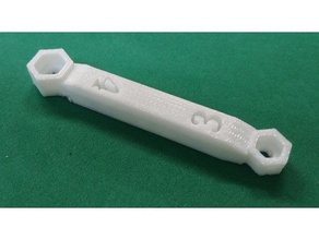 wrench 3 4 mm hand tools 3d print model - Mito3D