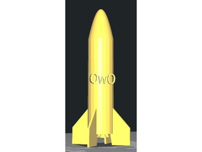 owo rocket sculptures 3d print model - Mito3D