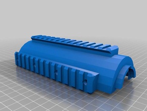 handguard m4 kwa especific airsoft use only 3d print model - Mito3D