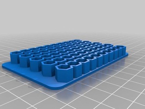 my customized parametric simple bitholder v2 tool holders boxes 3d print model - Mito3D