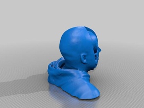 cabeça crânio mistura pessoas humano sentido 3d print model - Mito3D
