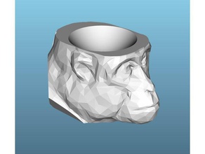 los simios de la cabeza del plato modelos cerebro el indiana jones vida mono placa templo perdición 3d print model - Mito3D