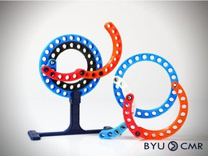 curvedlinks large size circular links lego compatible construction toys building byu cmr compliant mechanism mechanisms curved surface developablemechanism developable diy engineering fun kinematics technic linkage linkages mechanical 3d print model - Mito3D