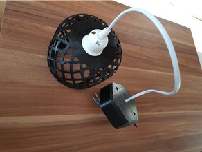 lâmpada da montagem do teto caixa de cabo adereços halter titular kabel lampe 3d print model - Mito3D