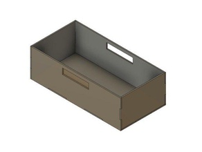 simple lasercut tray organization 3d print model - Mito3D