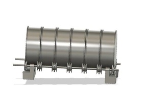 6 roll dry box roller accessories 3d printer aluminium profile drybox filament holder spool 3d print model - Mito3D