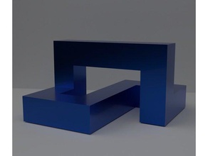 cubic moebius trefoil math art blender 3d print model - Mito3D