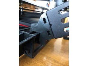 ender 3 lado de cola montaje stock t-tuercas 3d la impresora partes ender3 filamento el titular soporte bobina 3d print model - Mito3D