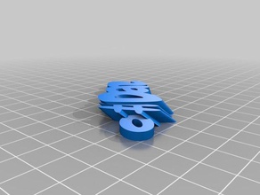 özelleştirilmiş iamburnystext benim adım diane Anahtarlık organizasyon 3d print model - Mito3D